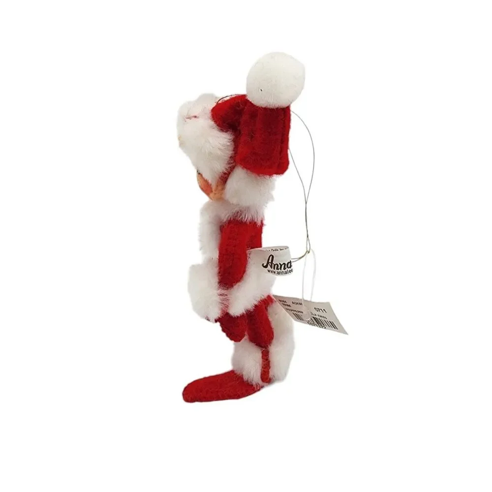 Annalee 2008 Peppermint Twist Elf Ornament 5